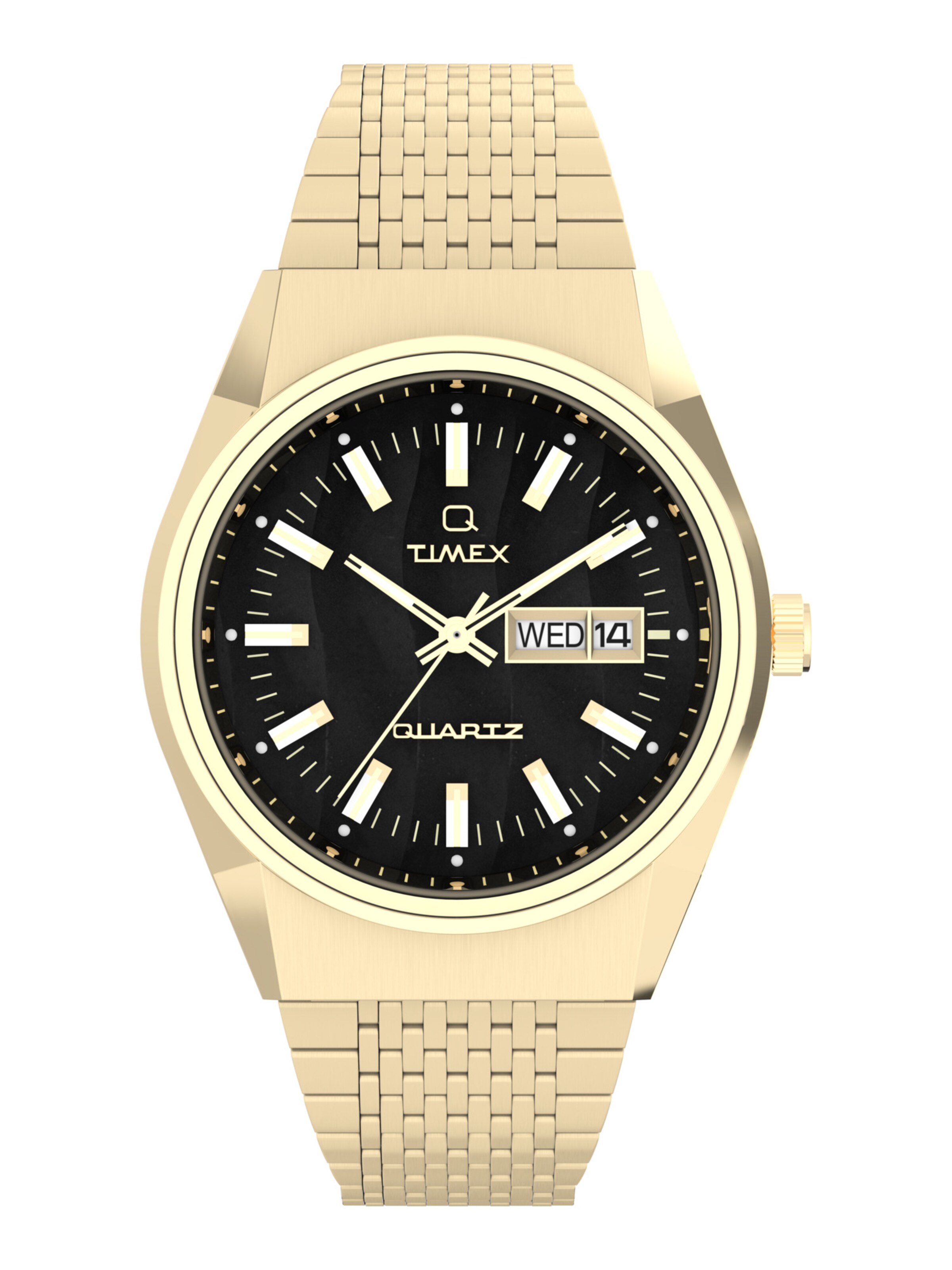 TIMEX Montre à affichage analogique 'Falcon Eye' en or / noir, Vue avec produit