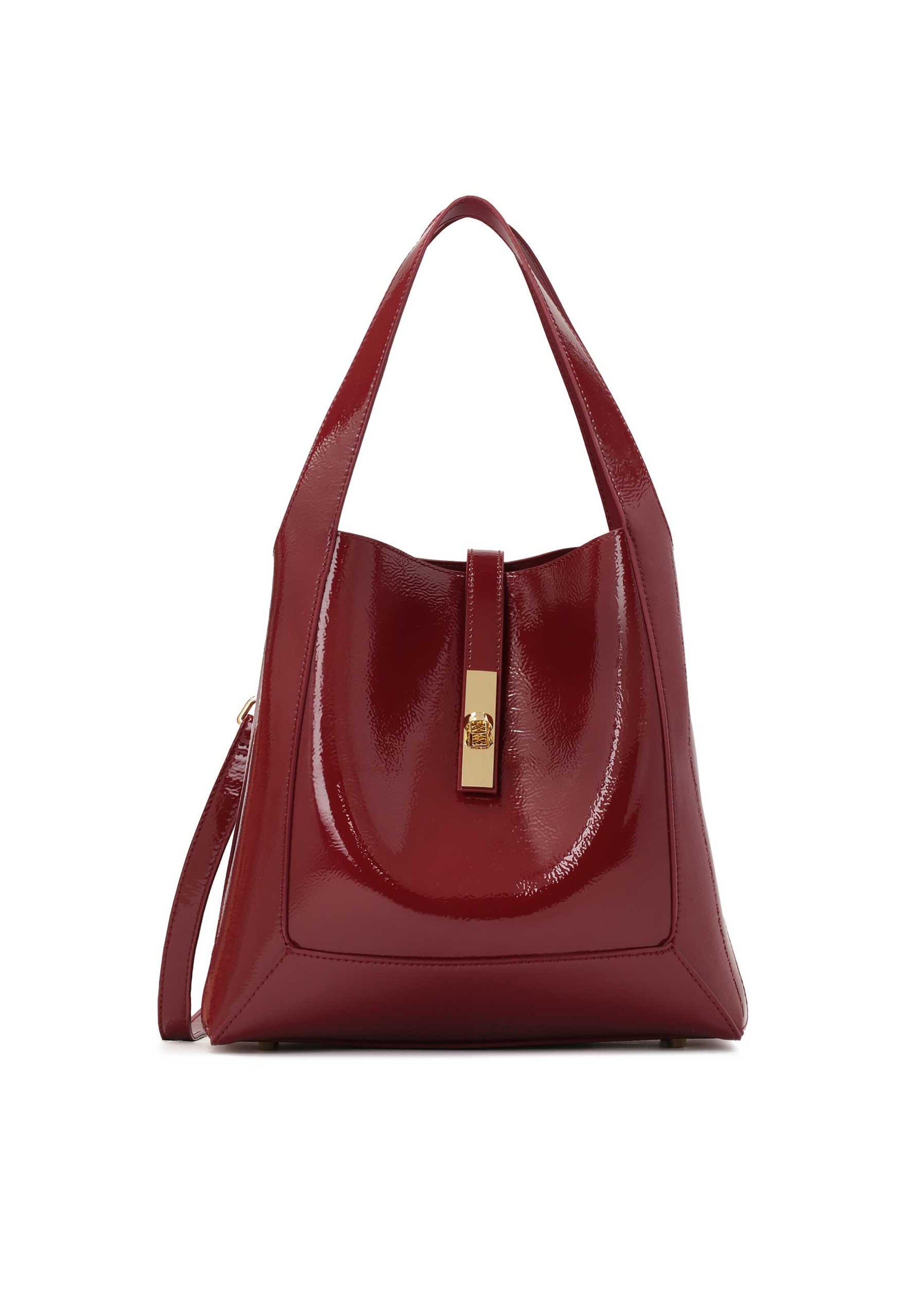 Borsa a mano di Kazar in rosso: frontale