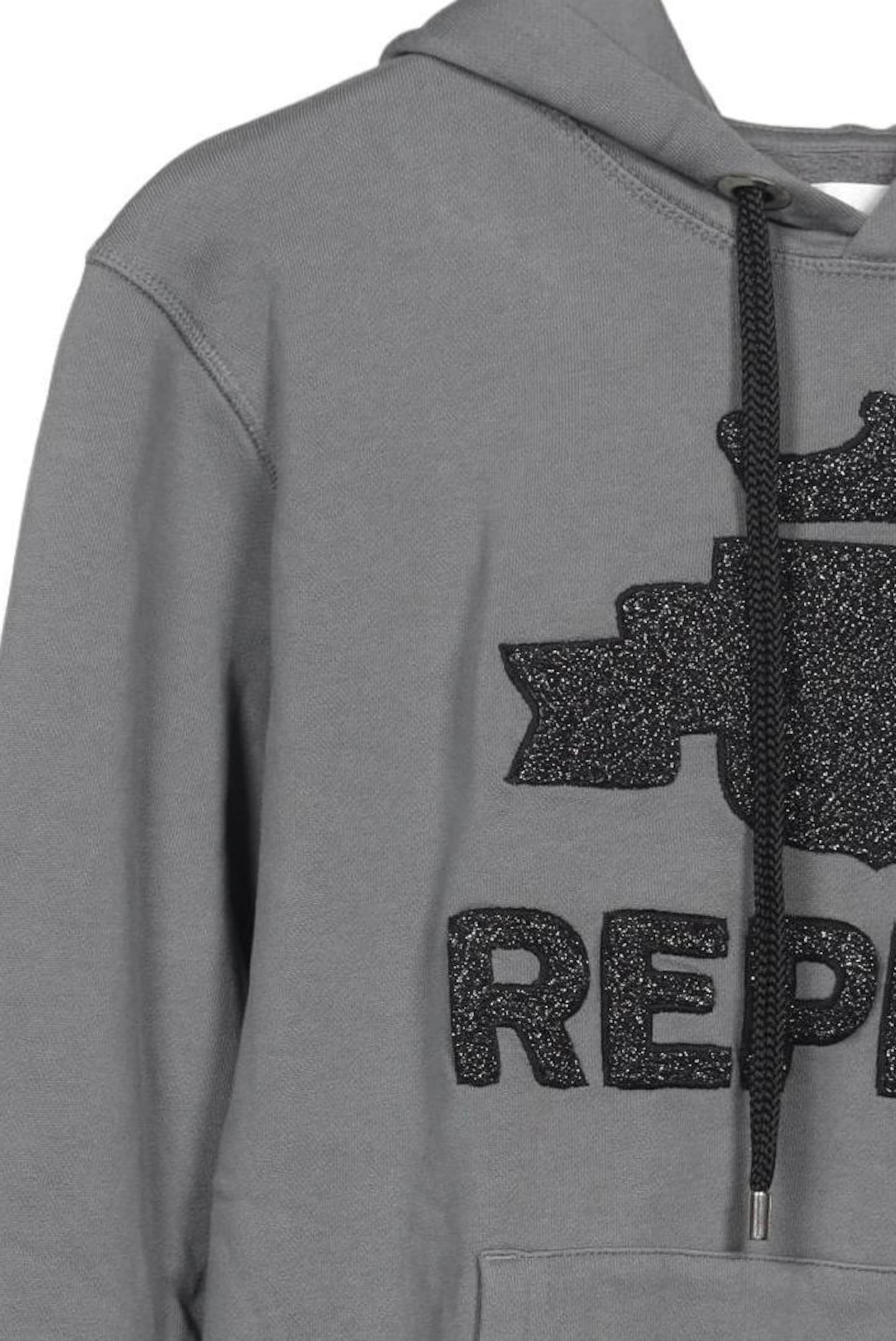 REPLAY Sweatshirt & Zip-Up Hoodie in S in Grey