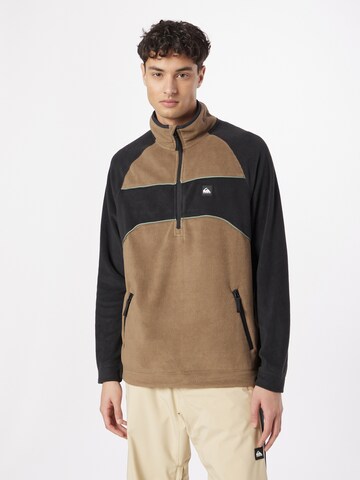 QUIKSILVER Sports sweater 'POWDER CHASER' in Brown: front