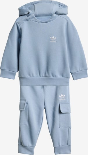 ADIDAS ORIGINALS Jogging komplet 'Hoodie Cargo Set' u svijetloplava / bijela, Pregled proizvoda