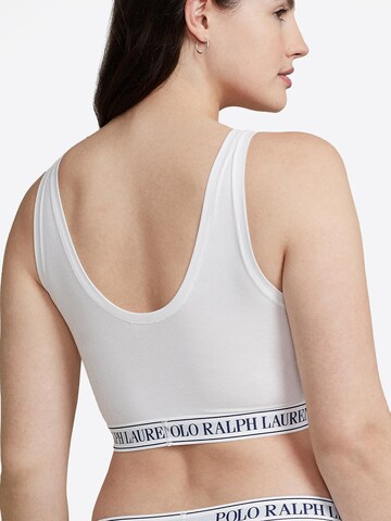 Polo Ralph Lauren Bralette Bra ' Polo Essentials ' in White