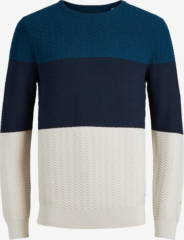 JACK & JONES Sweater 'Lawson' in Blue: front