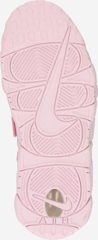 rozā Nike Sportswear Zemie brīvā laika apavi 'Air More Uptempo'