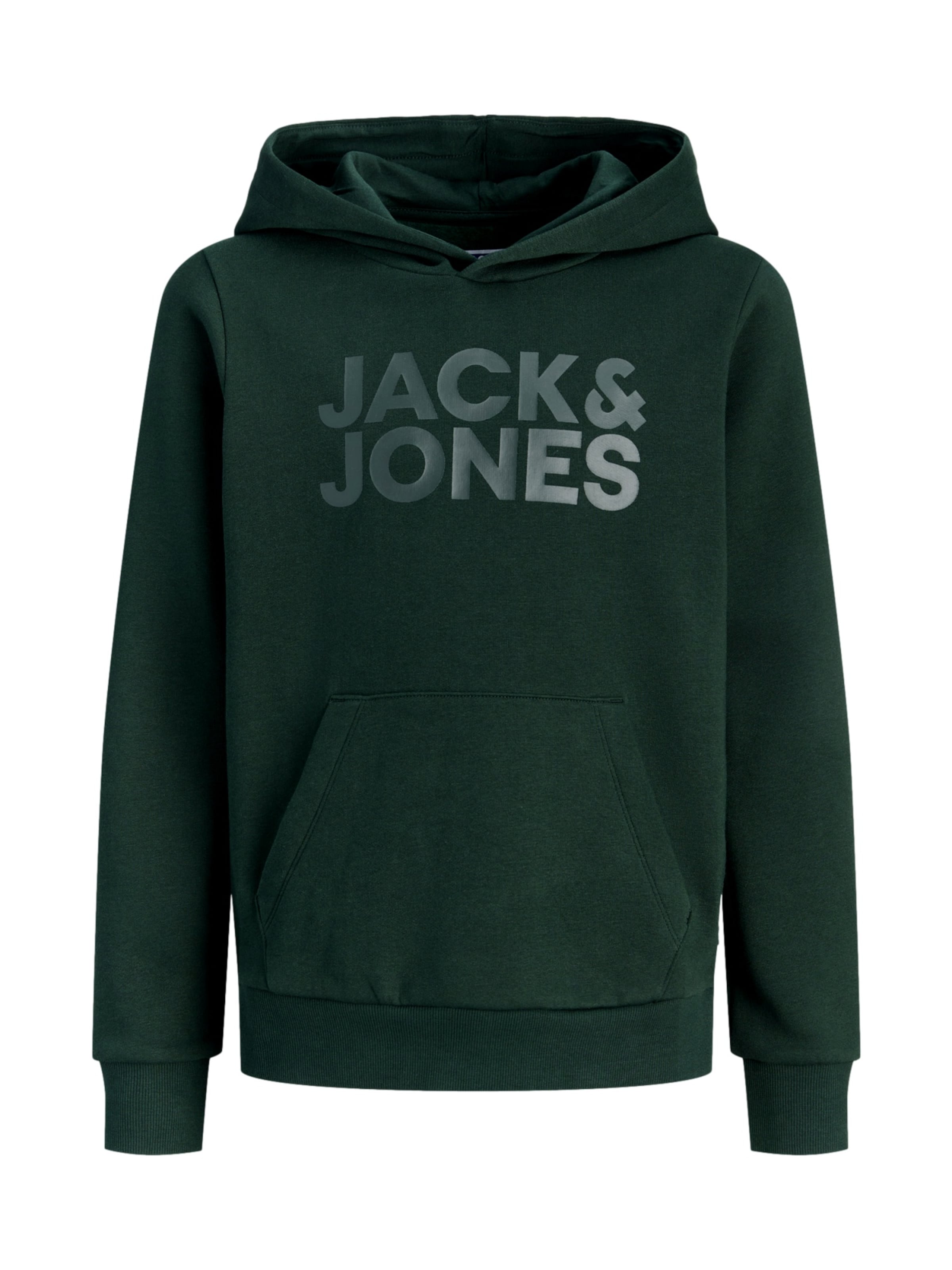 Felpa 'Corp' di Jack & Jones Junior in verde: frontale