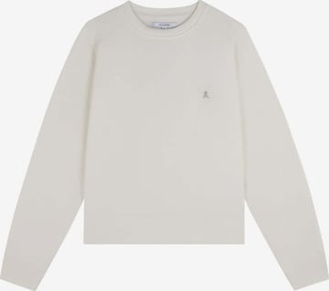 ScalpersSweater majica - bijela boja: prednji dio