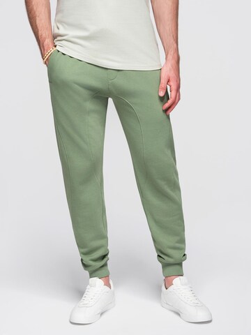 Ombre Tapered Trousers in Green: front