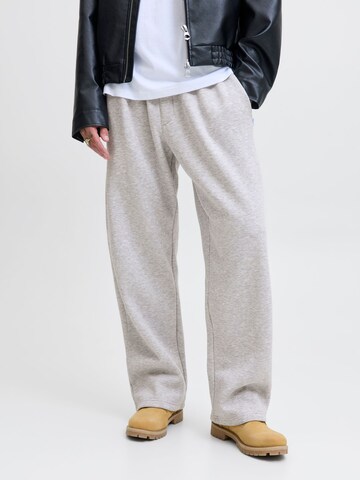 JACK & JONES Wide leg Broek in Grijs: voorkant