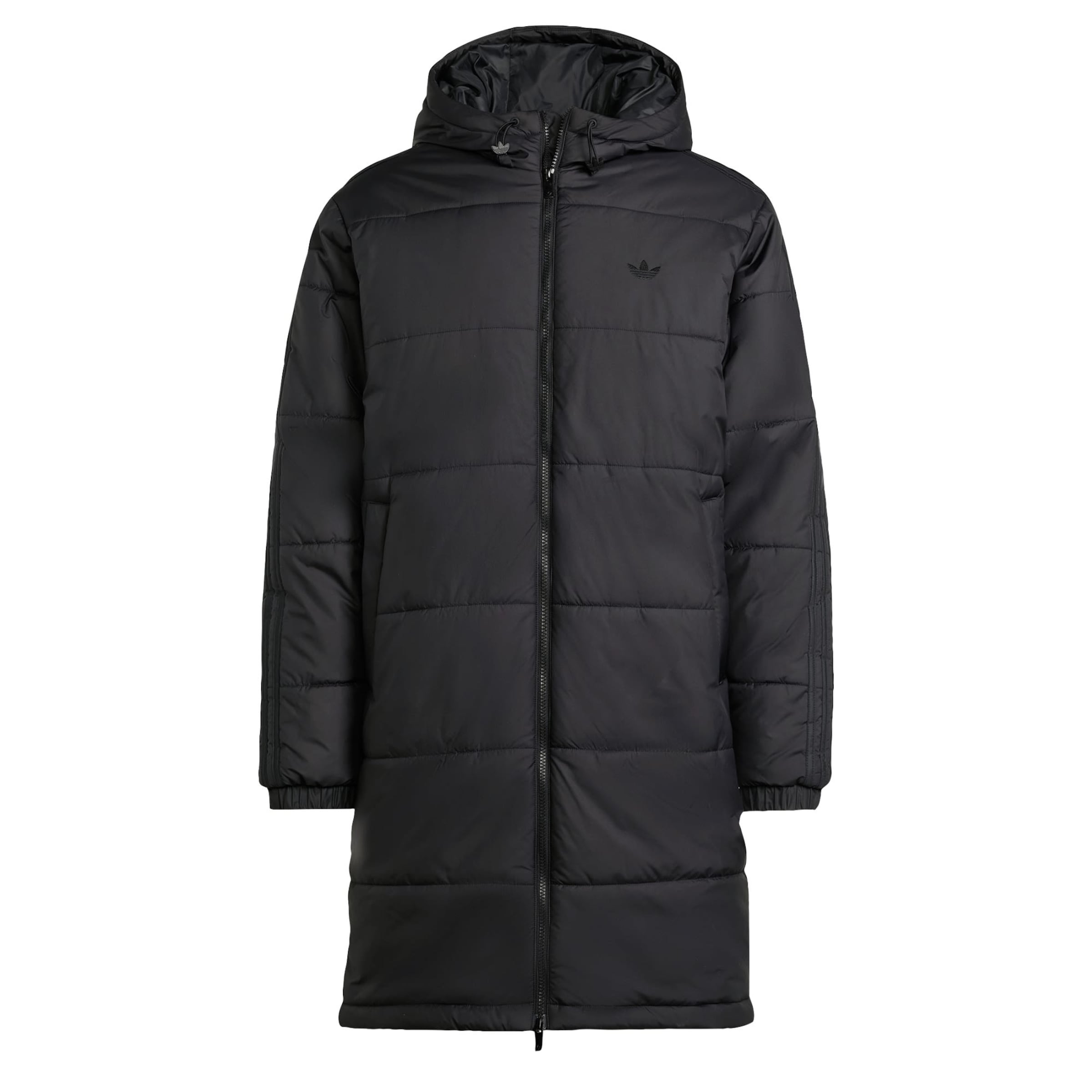 Palton de primăvară-toamnă 'Adicolor' de la ADIDAS ORIGINALS pe negru: față