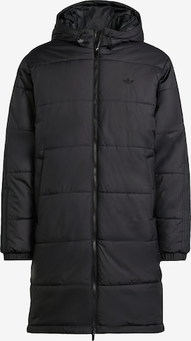 juoda ADIDAS ORIGINALS Demisezoninis paltas 'Adicolor': priekis