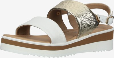 Sandalo con cinturino IGI&CO di colore oro / bianco, Visualizzazione prodotti