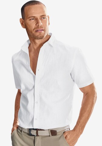 JOHN DEVIN Regular fit Button Up Shirt in White: front