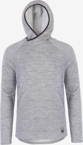 T-Shirt fonctionnel Spyder en gris : devant