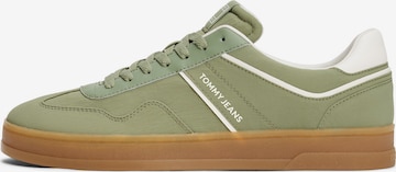 Tommy JeansNiske tenisice 'THE GREENWICH' - zelena boja: prednji dio