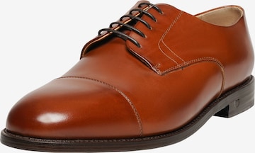 Henry Stevens Lace-Up Shoes 'Jones CD' in Brown: front