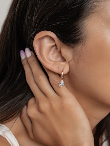 Hey Happiness Ohrringe 'March Birthstone' in Gold