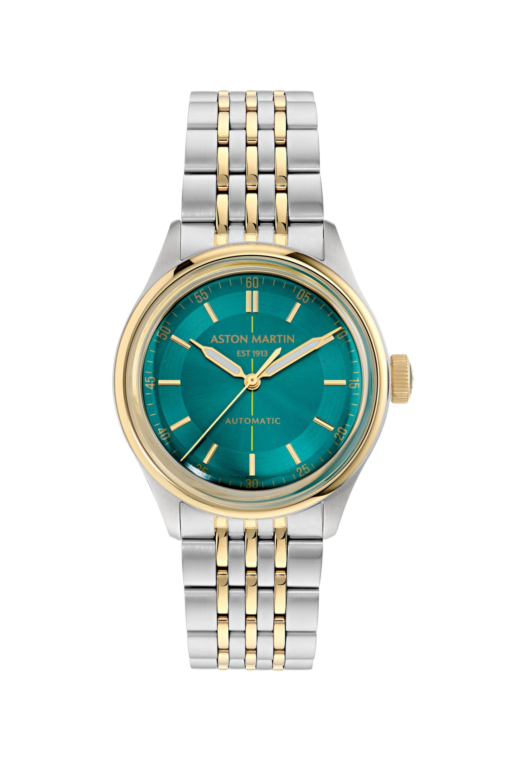 Aston Martin Analoog horloge in Groen: voorkant