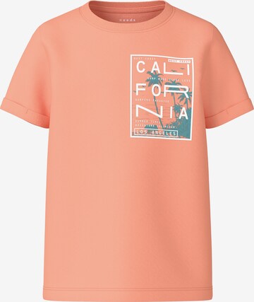 T-Shirt 'VUX' NAME IT en orange : devant