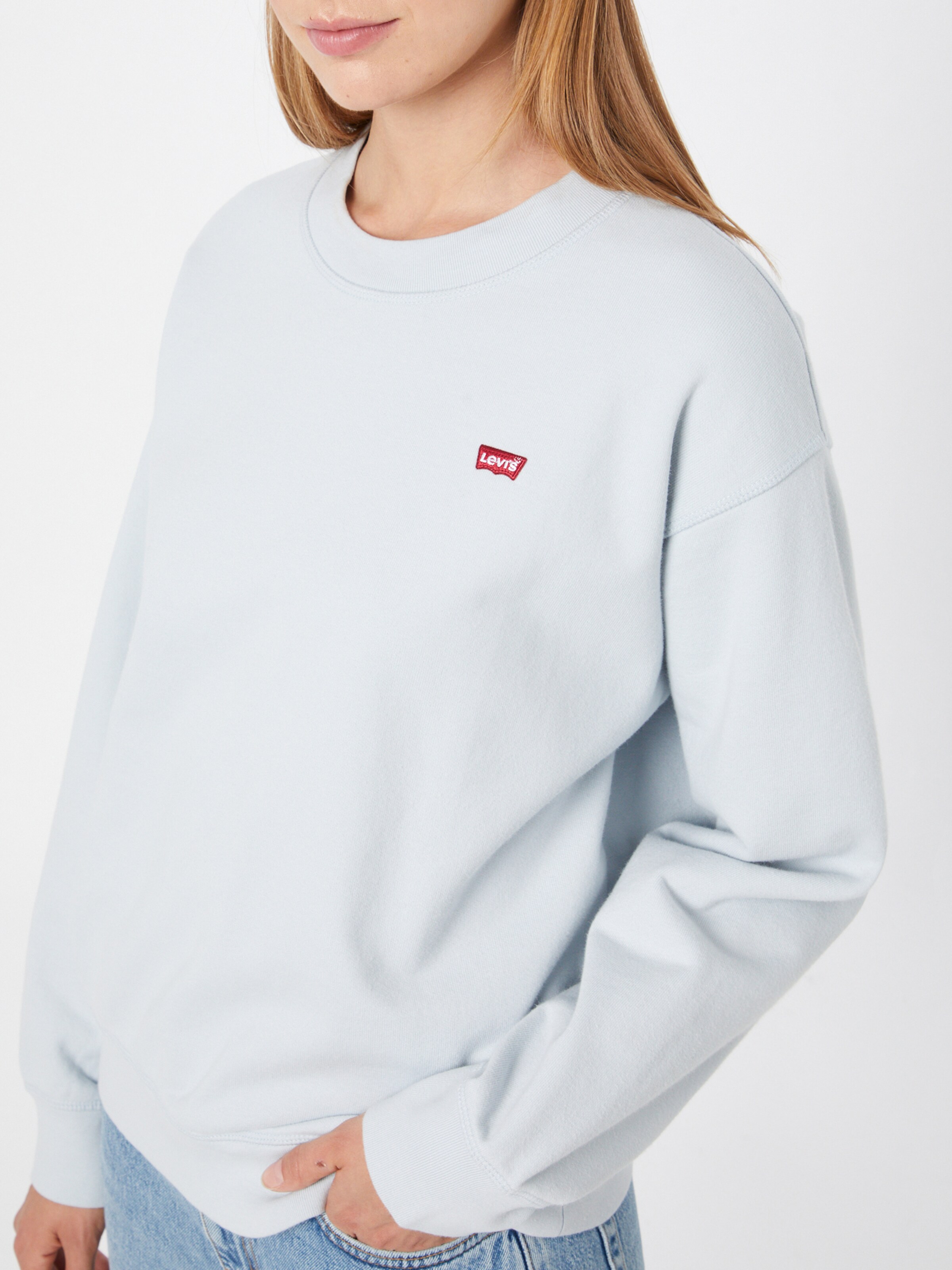 Frauen Sweat LEVI'S Sweatshirt in Hellblau - JY70779 Frauen Sweat LEVI'S Sweatshirt in Hellblau - JY70779