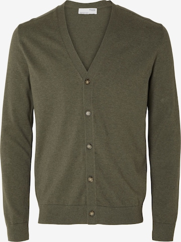 SELECTED HOMME Strickjacke 'Berg' in Grün: predná strana