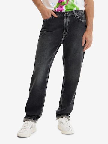 Desigual Regular Jeans in Zwart: voorkant