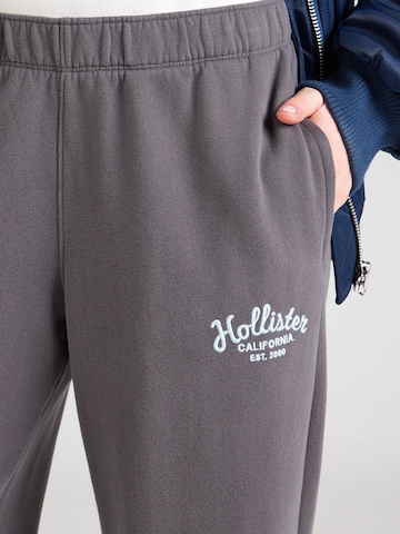 HOLLISTER Wide leg Παντελόνι σε γκρι