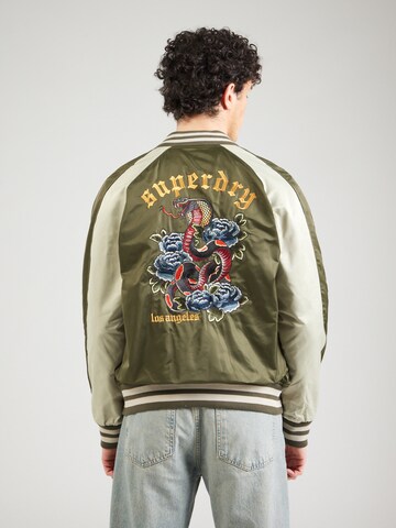 Superdry Átmeneti dzseki 'SOUVENIR' - zöld: elől