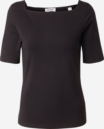 T-shirt ESPRIT en noir : devant