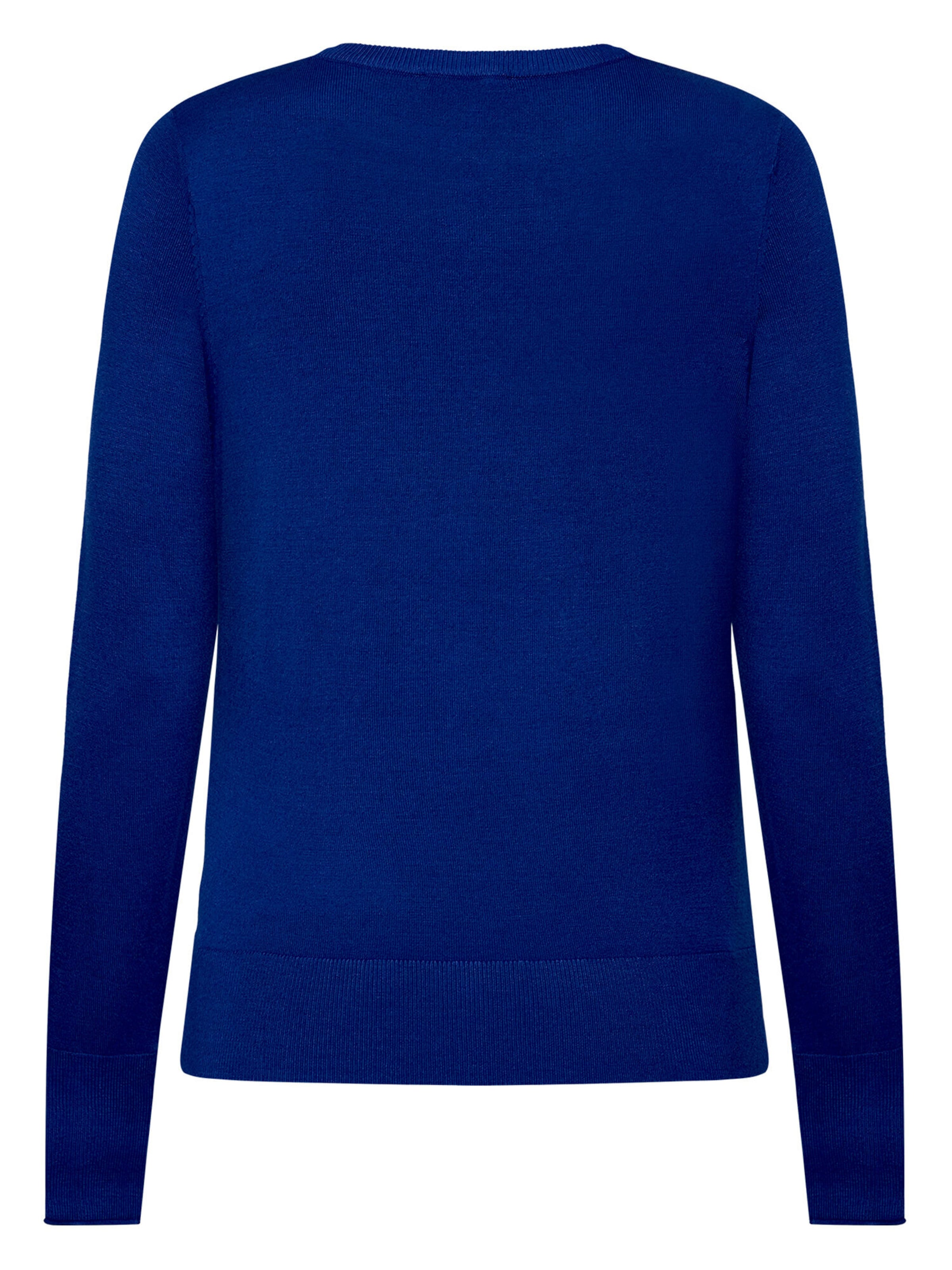 zero Feinstrickpullover mit Stehkragen in Blau