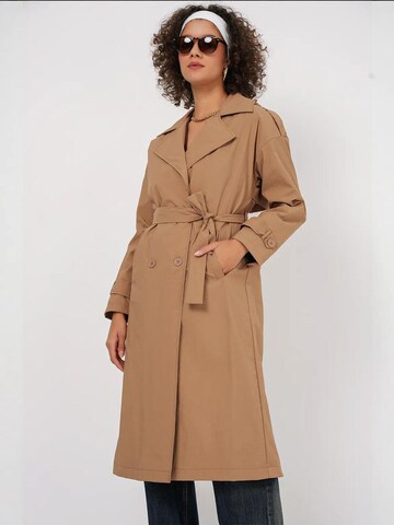 Bigdart - Sobretudo meia-estação em bege: frente