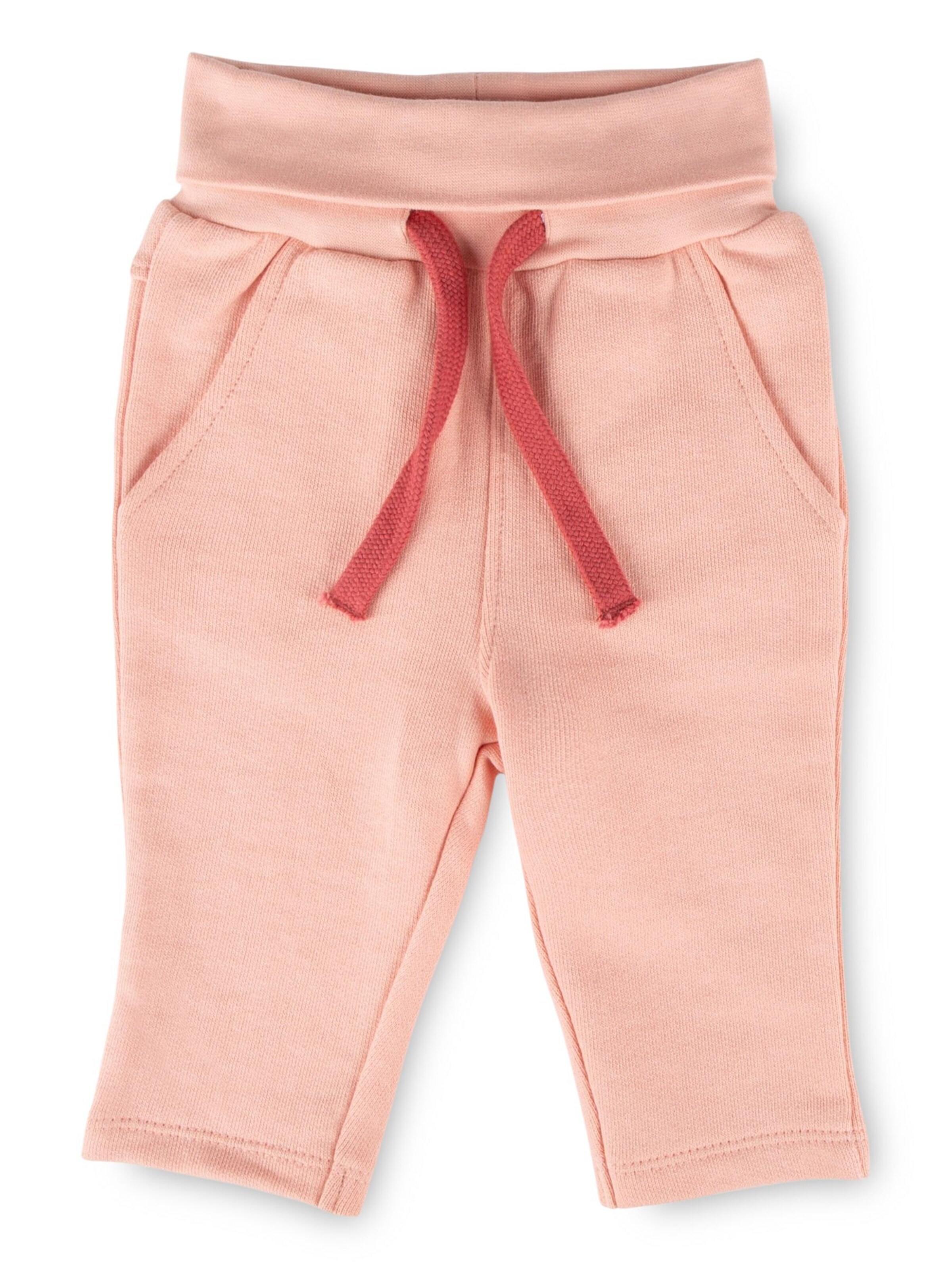 SIGIKID Regular Pants 'Sweathose Pink Birds' in Pink: front