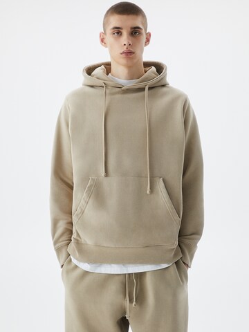 Pull&Bear Sweatshirt in Beige: front