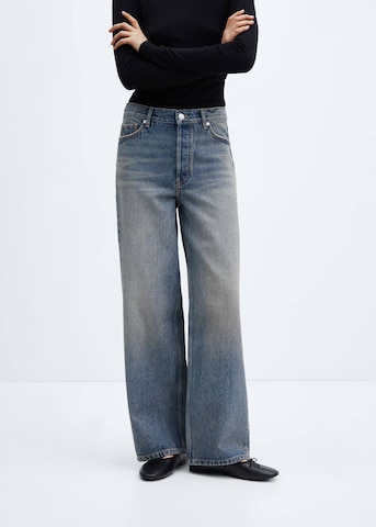 MANGO Wide Leg Jeans 'Massy' in Blau: predná strana