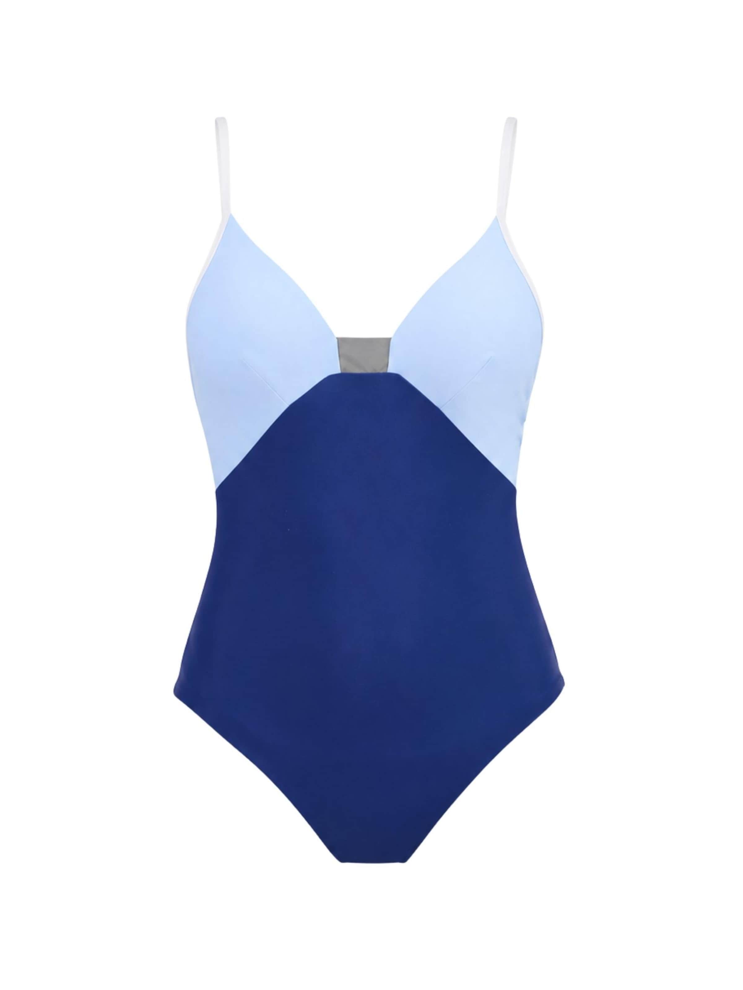 Horizon Athletic - Triangular Fato de banho desportivo 'Timor One Piece Luna' em azul: frente