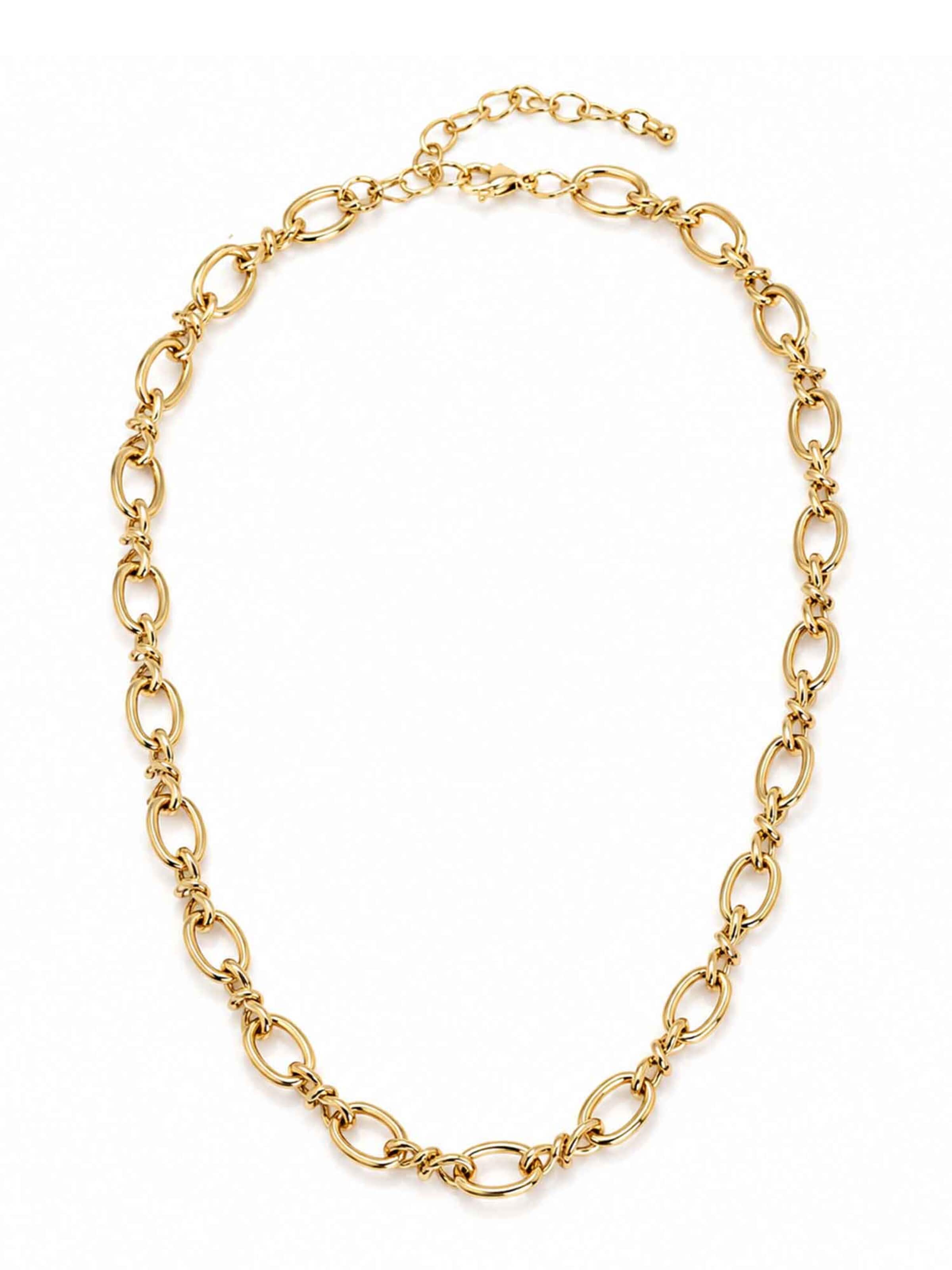 RteRme Ketting 'Hyacinth' in Goud: voorkant