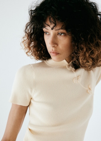 Pull-over 'SHOOU' MANGO en beige