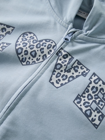 NAME IT Zip-Up Hoodie 'NKFVANITA' in Blue