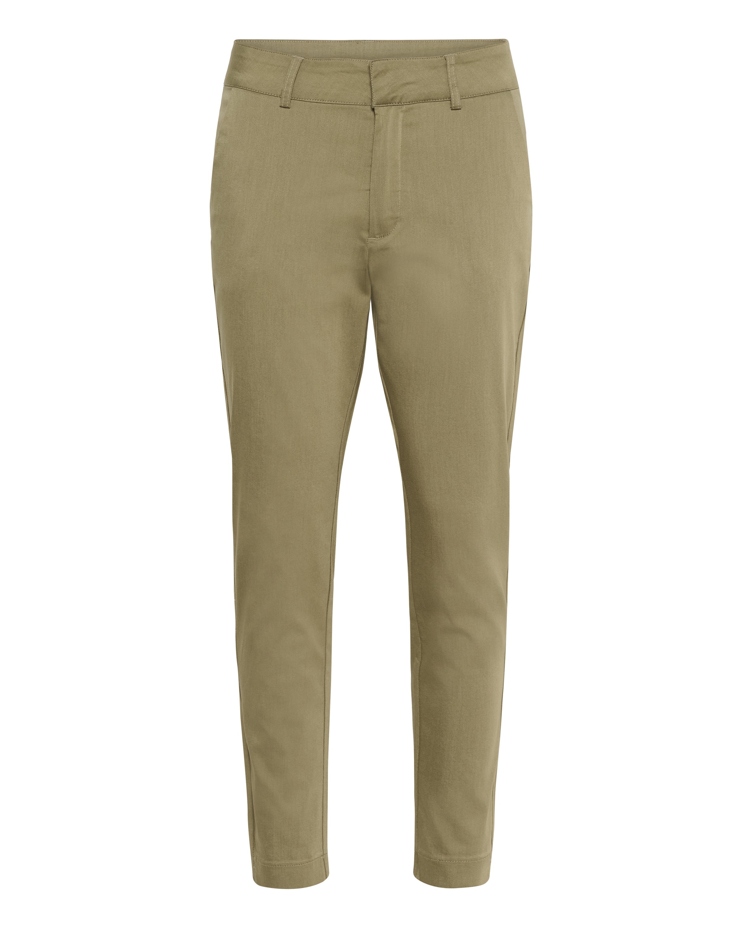 Kaffe Slim fit Chino trousers 'KAlea' in Green: front