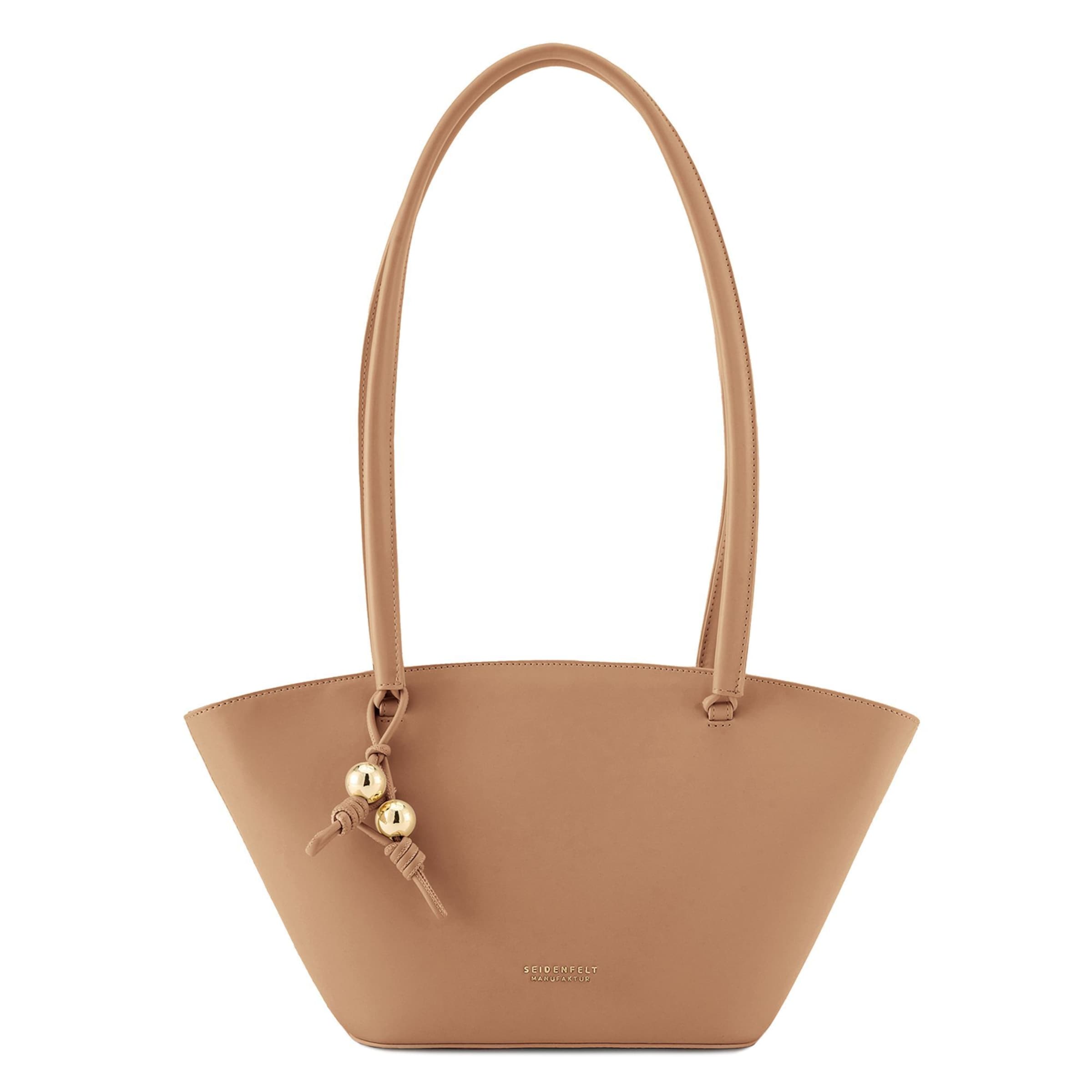 Seidenfelt Schoudertas 'Arvaja' in Bruin: voorkant