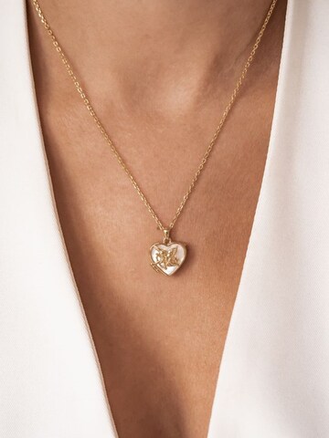 Hey Happiness - Cadena 'Cupid Heart Locket' en oro