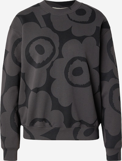 Marimekko Sweater majica 'LEIOT' u tamo siva / crna, Pregled proizvoda