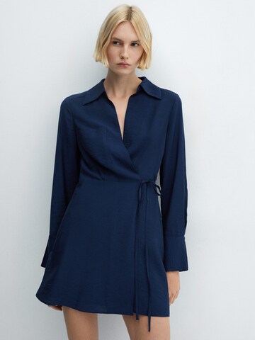 MANGO Jurk 'VANE' in Blauw: voorkant