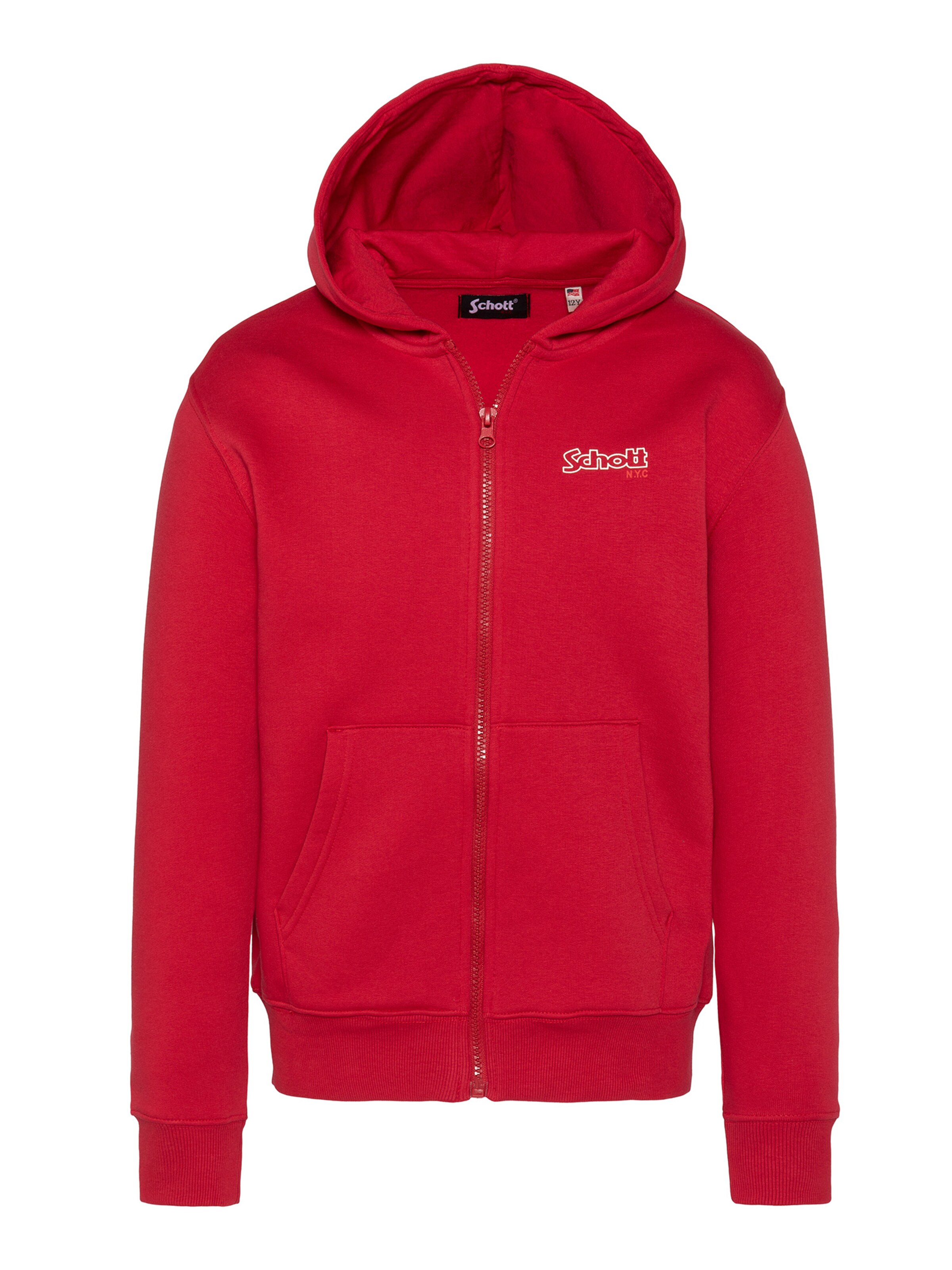 Schott NYC Sweat en 134-140 en rouge, Vue avec produit