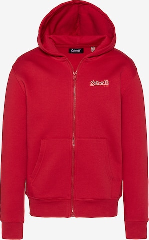 Sweat Schott NYC en rouge : devant