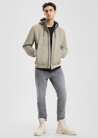 QS Between-season jacket in Grey: front