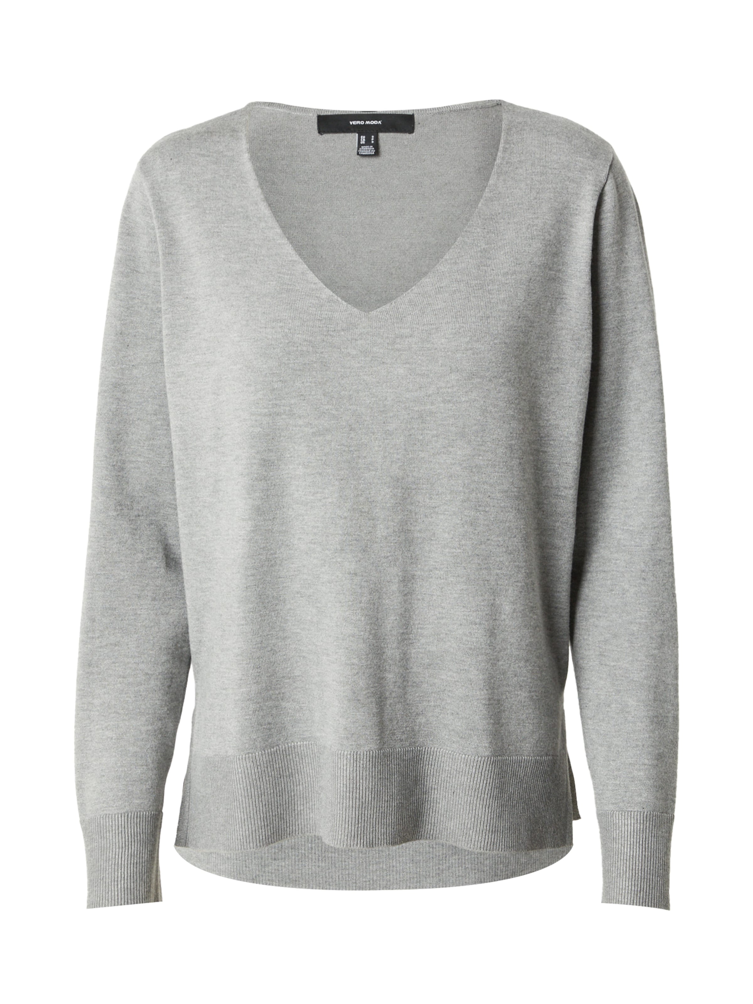 VERO MODA Sweater 'Silje' in Grey: front