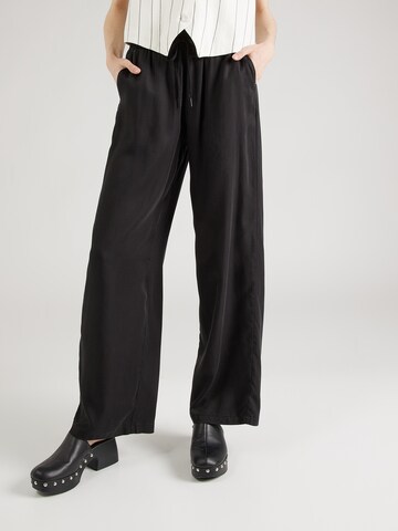 Noisy may Wide leg Broek 'HAWA' in Zwart: voorkant