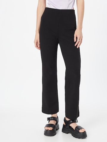 MAC Boot cut Trousers 'KICK' in Black: front