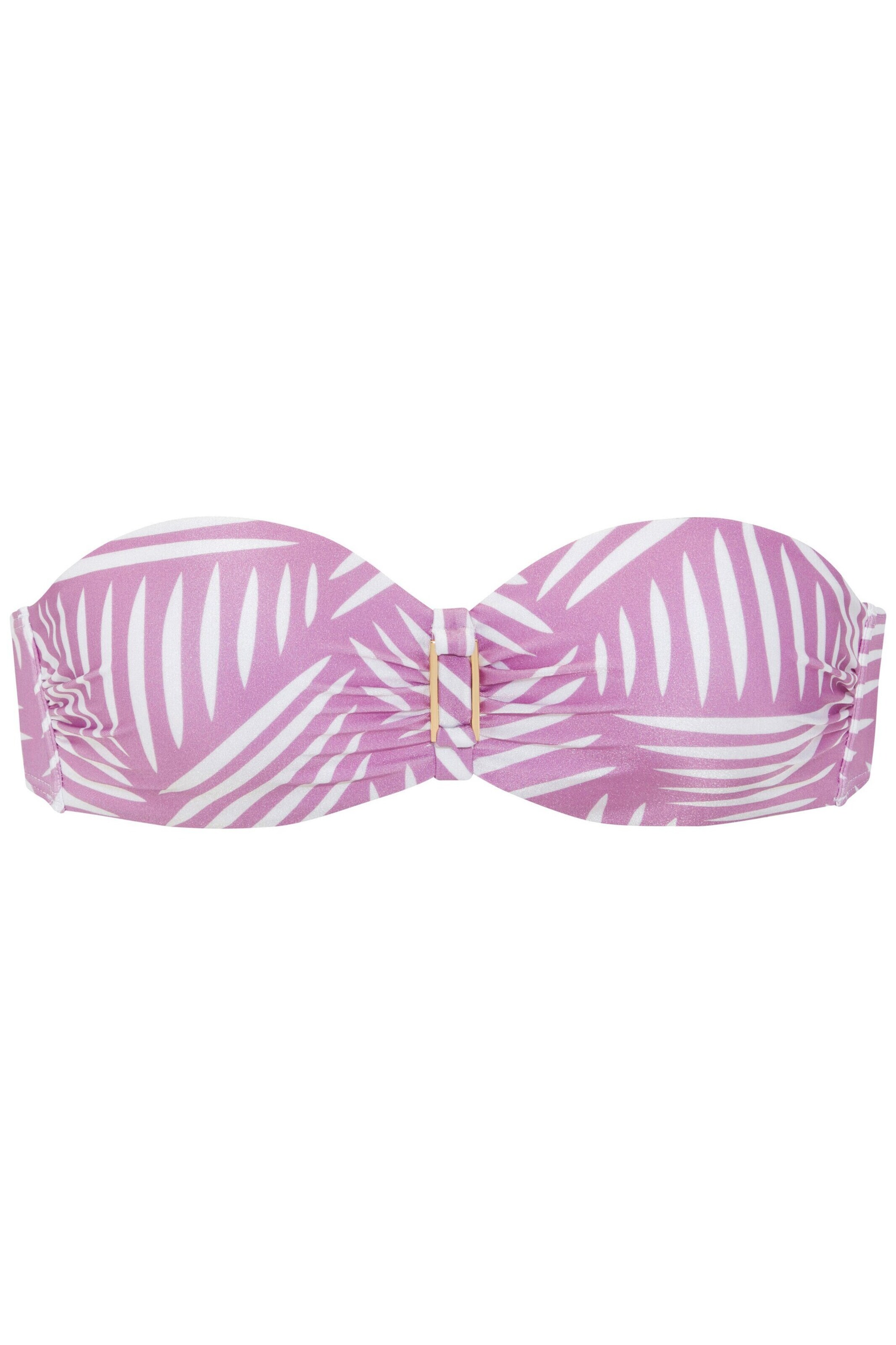 LASCANA Bez ramienok Bikinový top - Fialová