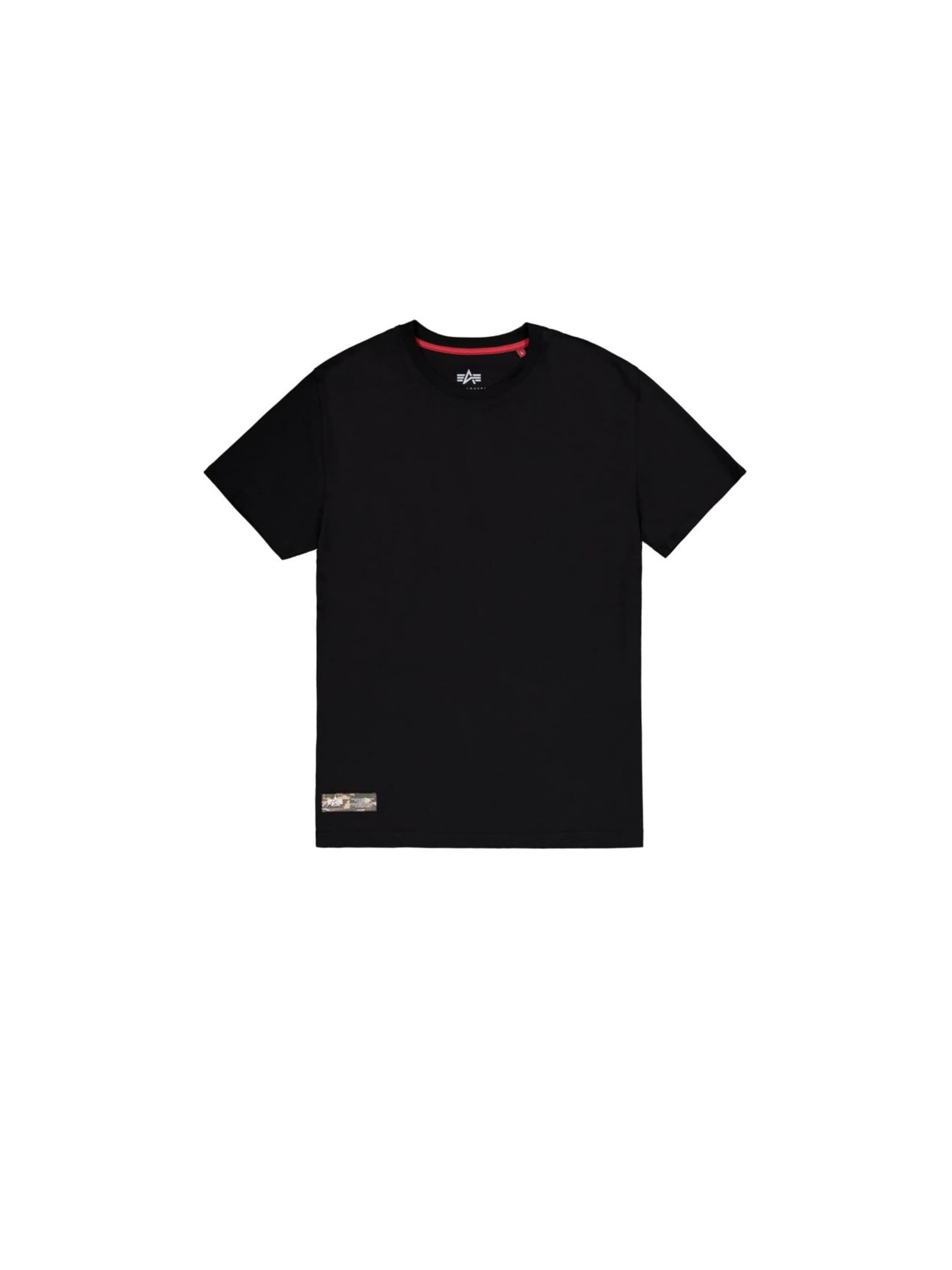 ALPHA INDUSTRIES - Camiseta en negro: frente